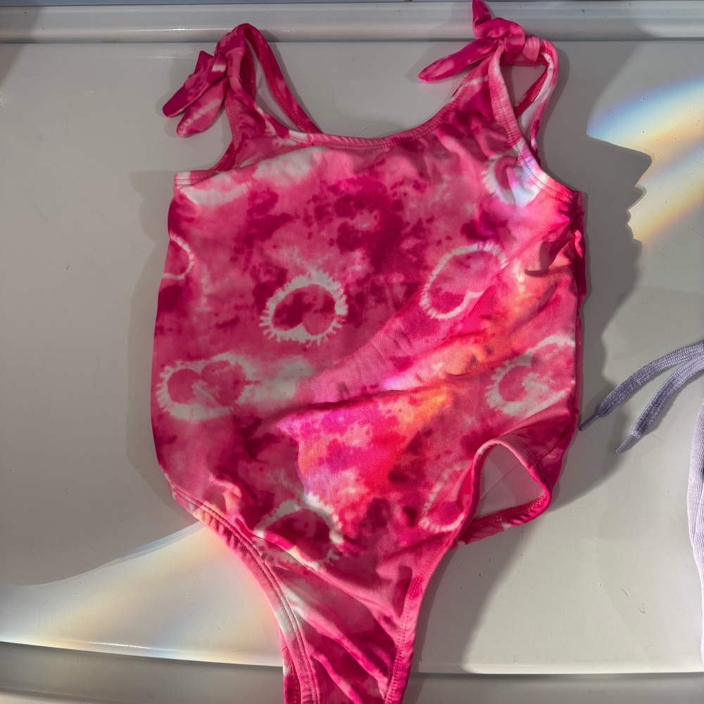 Pink Tie-Dye Swimsuit